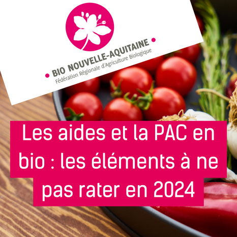 Webinaire sur la PAC et les aides en agriculture biologique : 1 heure pour tout savoir !