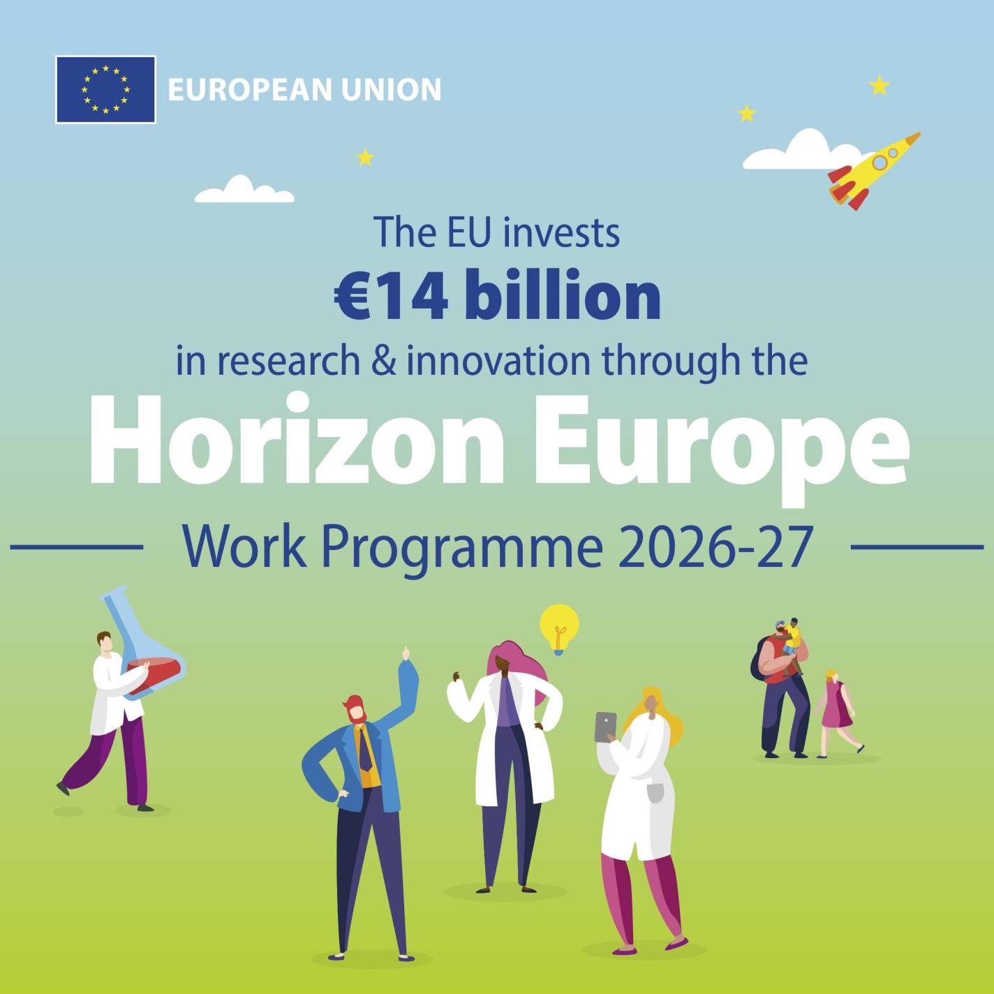 Horizon Europe 2026-2027 : un plan de 14 milliards € pour la recherche, l’innovation et les carrières scientifiques