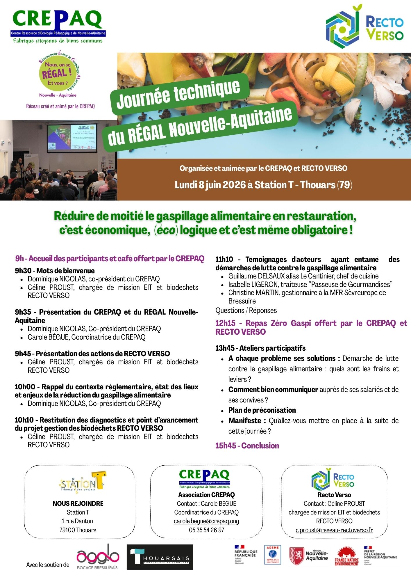 ♻️ Réduire de moitié le gaspillage alimentaire en restauration, c&rsquo;est économique, (éco)logique et c’est même obligatoire !