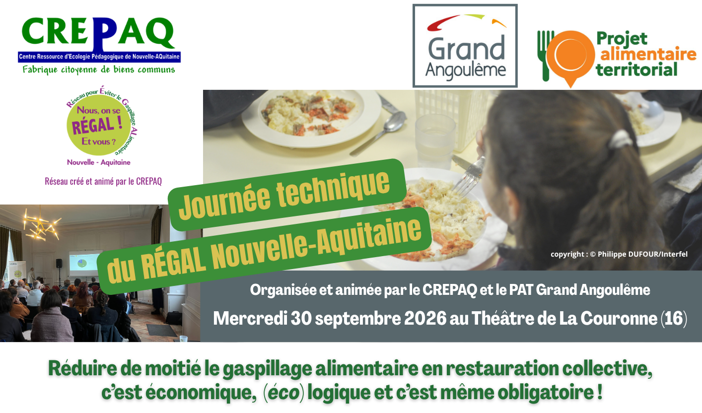 La Couronne (16) – Réduire de moitié le gaspillage alimentaire en restauration collective, c&rsquo;est économique, (éco)-logique et c&rsquo;est même obligatoire !